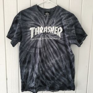 Thrasher tie die t-shirt, size L